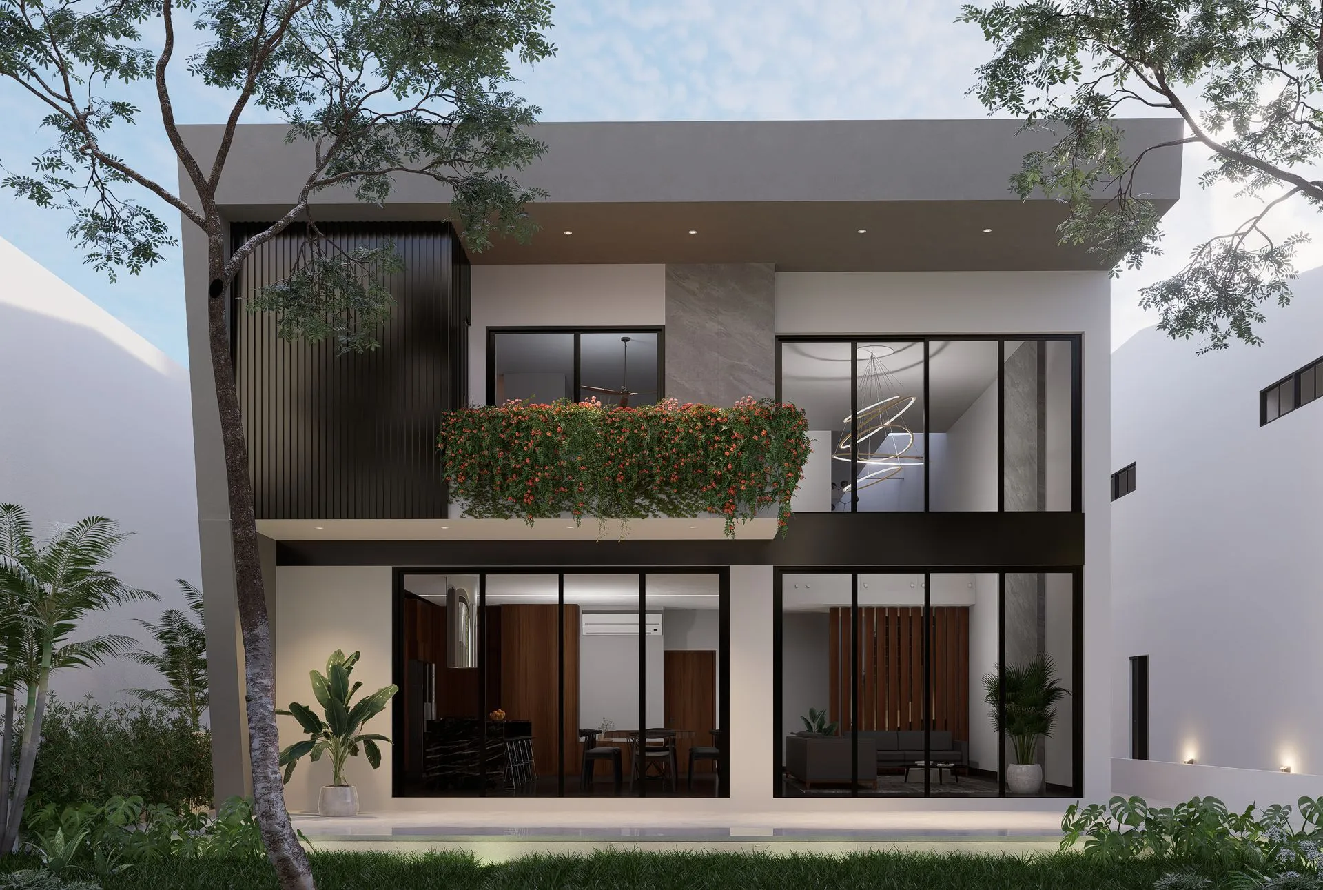 Casa Yubzu, vista del proyecto