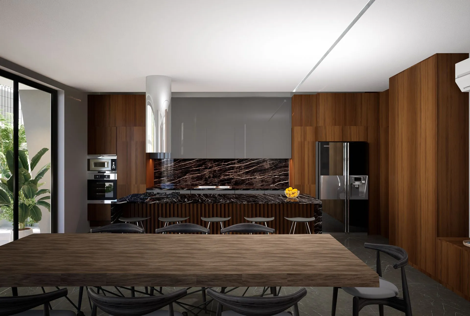 Casa Yubzu, vista del proyecto